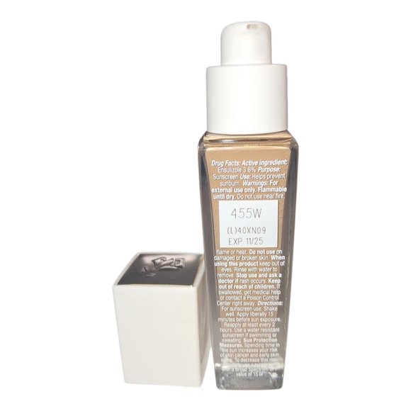 Lancome Teint Idole Ultra Wear Care & Glow Serum Foundation Spf 27 455W New - Picture 9 of 10